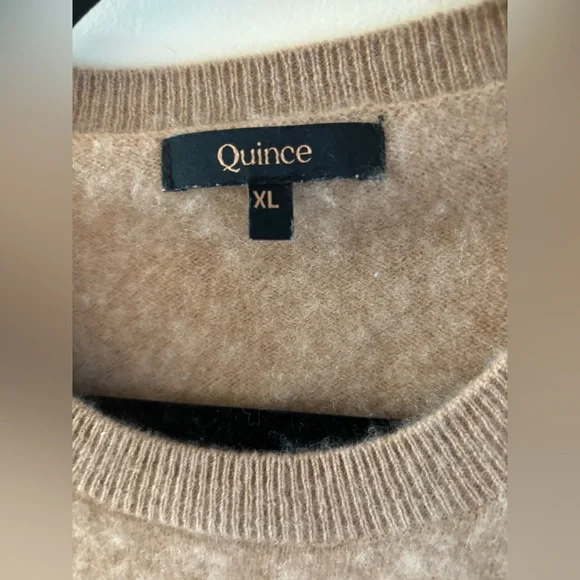 Quince Tan Crew Neck Sweater - Picture 3 of 7